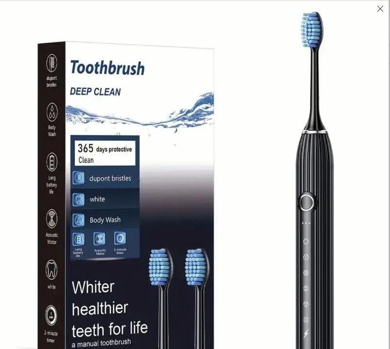 Звукова електрична зубна щітка SG-982 - 8 насадок, 42000 коливань ультравідбілююча електрощітка - Зображення 2