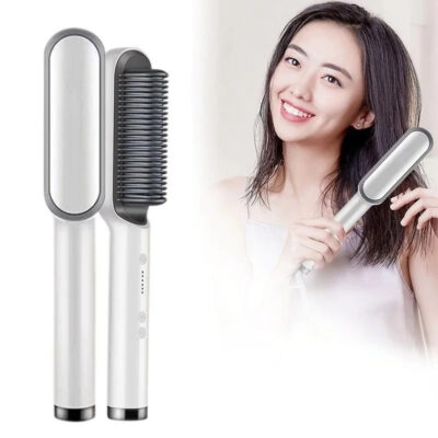 Електрична гребінець-випрямляч Hair Straightener HQT-909 щітка для укладання волосся
