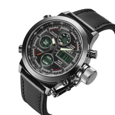 Наручний чоловічий годинник AMST Watch / Армійський чоловічий годинник з підсвічуванням вологостійкий