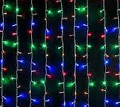 Світлодіодна гірлянда Водоспад 400LED 3х2м 220V Мікс Прозорий провід