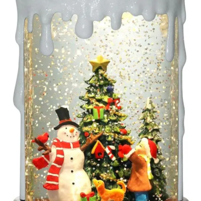 Нічник новорічний Свічка XMAS WDL-23016B 10087, сніговик