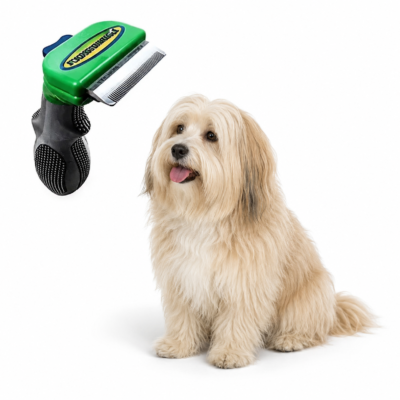 Фурмінатор з кнопкою для маленьких довгошерстих собак FURminator short Hair Small Dog 4.5 см
