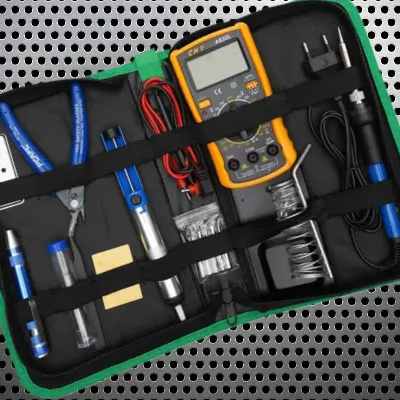 Набір для паяння в чохлі з мультиметром Soldering kit