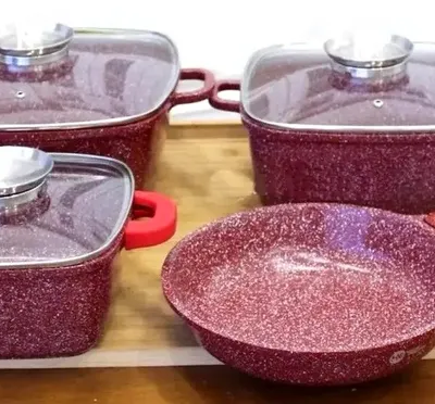 Набір посуду Bellmax Cookware Set BM-132 RED