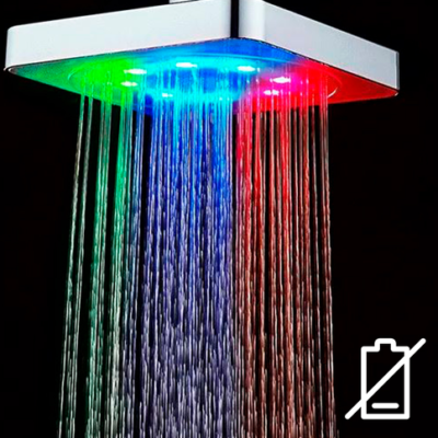 Насадка для душу з LED підсвічуванням RGB LED SHOWER Світлодіодна Лійка