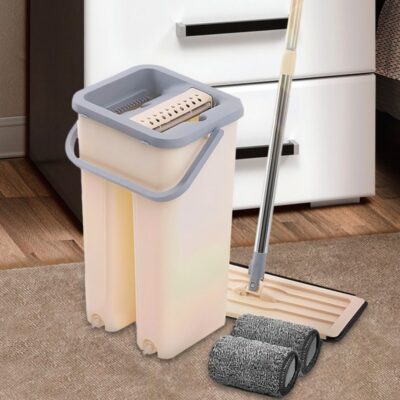 Швабра з відром і самовіджимом 4л Тріумф, Spin Mop Scratch Cleaning 360, швабра ледарка